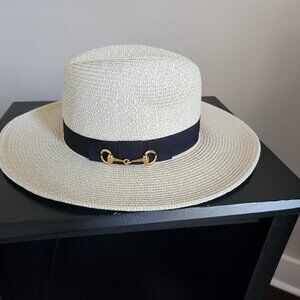 Women's Equestrian Safari Hat with Gold Snaffle UPF 50+